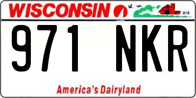 WI license plate 971NKR