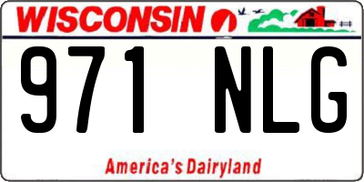 WI license plate 971NLG