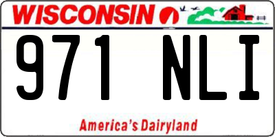 WI license plate 971NLI