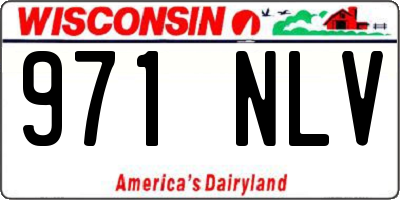 WI license plate 971NLV