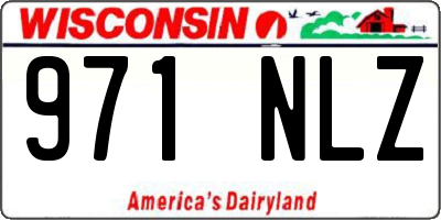 WI license plate 971NLZ