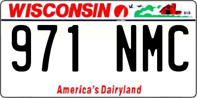 WI license plate 971NMC