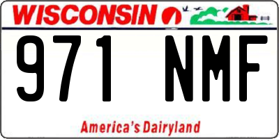 WI license plate 971NMF