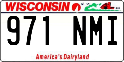 WI license plate 971NMI