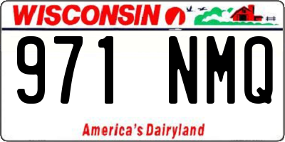 WI license plate 971NMQ