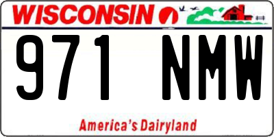 WI license plate 971NMW