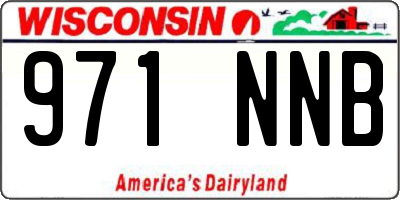 WI license plate 971NNB