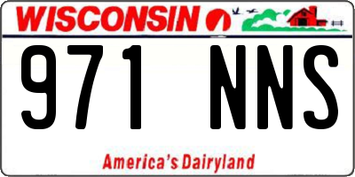 WI license plate 971NNS
