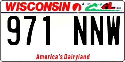 WI license plate 971NNW