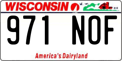 WI license plate 971NOF