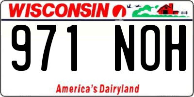 WI license plate 971NOH