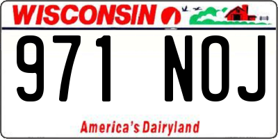 WI license plate 971NOJ