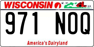WI license plate 971NOQ