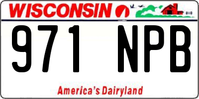 WI license plate 971NPB