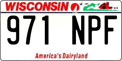 WI license plate 971NPF