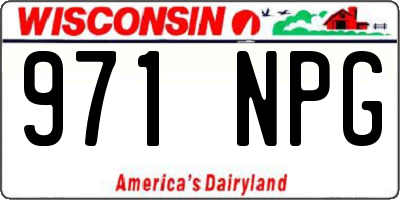WI license plate 971NPG