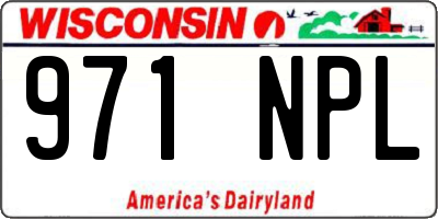 WI license plate 971NPL