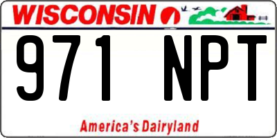 WI license plate 971NPT