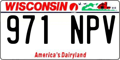 WI license plate 971NPV