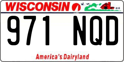 WI license plate 971NQD