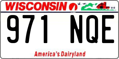 WI license plate 971NQE