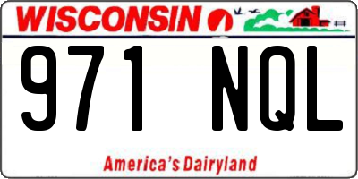 WI license plate 971NQL