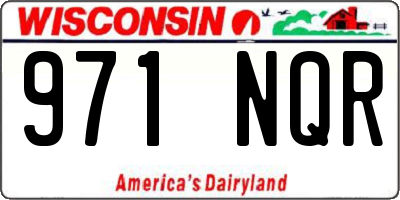 WI license plate 971NQR