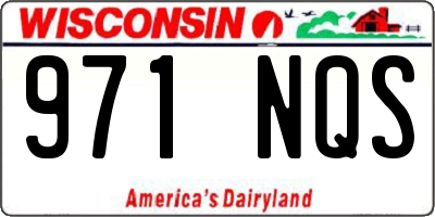 WI license plate 971NQS