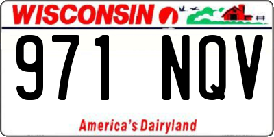WI license plate 971NQV