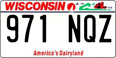WI license plate 971NQZ