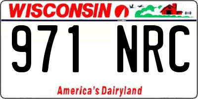 WI license plate 971NRC