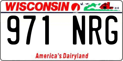 WI license plate 971NRG