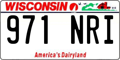 WI license plate 971NRI