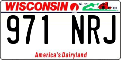 WI license plate 971NRJ