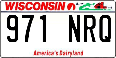 WI license plate 971NRQ