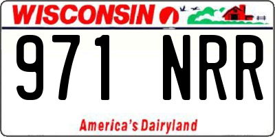WI license plate 971NRR