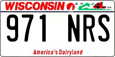 WI license plate 971NRS