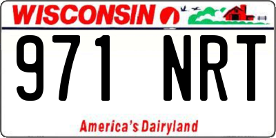 WI license plate 971NRT
