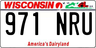 WI license plate 971NRU