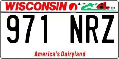 WI license plate 971NRZ