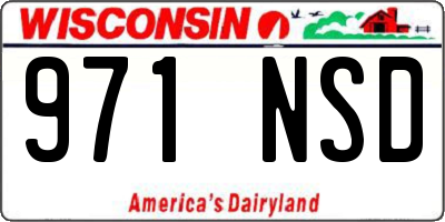 WI license plate 971NSD