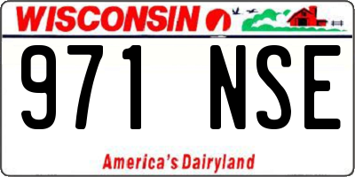 WI license plate 971NSE