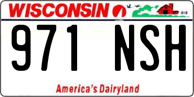 WI license plate 971NSH