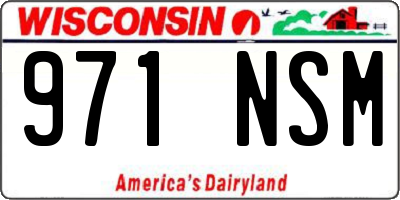 WI license plate 971NSM