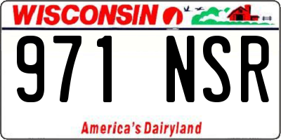WI license plate 971NSR