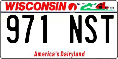 WI license plate 971NST