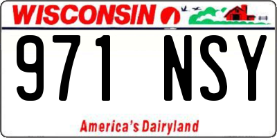 WI license plate 971NSY