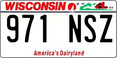 WI license plate 971NSZ