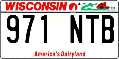 WI license plate 971NTB