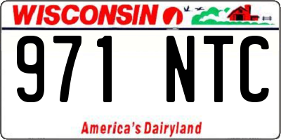 WI license plate 971NTC